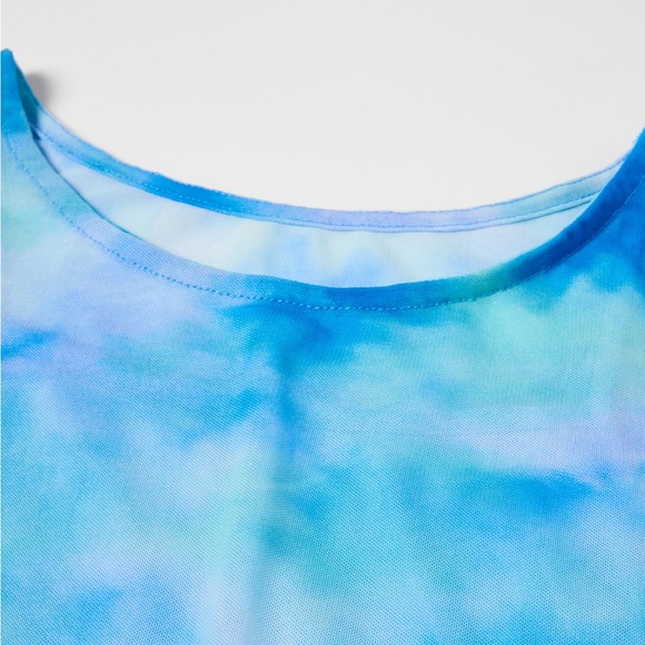 ZARA Tie-Dye Tulle T-Shirt - Picture 4 of 8